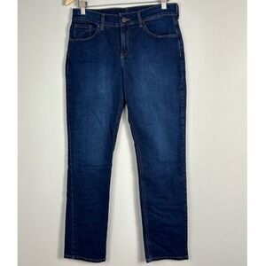 Mott & Bow Women Jeans Size 28x30 Boyfriend Ridge Dark Blue Stretch Denim Casual